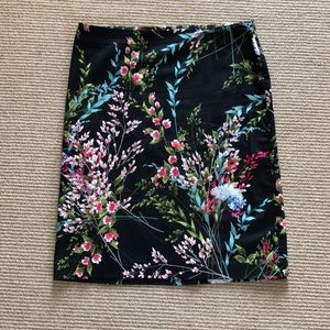 Talbots floral printed skirt